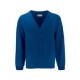 Cardigan Knitted (Royal Blue) with Logo - St Leonard's Primary School